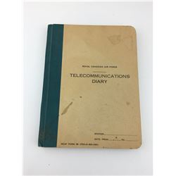 TELECOMMUNICATIONS DIARY (ROYAL CANADIAN AIR FORCE R.C.A.F )