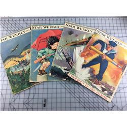 LOT OF STAR WEEKLY MAGAZINES (WWII) *1940S*