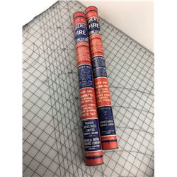 LOT OF 2 TUBE FIRE EXTINGUISHERS (LIBERTY)
