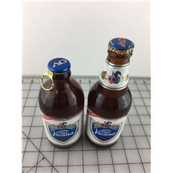 LOT OF 2 UNOPENED BEER BOTTLES (OV) *VINTAGE*