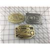 Image 1 : LOT OF 3 BELT BUCKLES (LABATTS, SASK FIREFIGHTERS, NIPAWIN HYDRO)