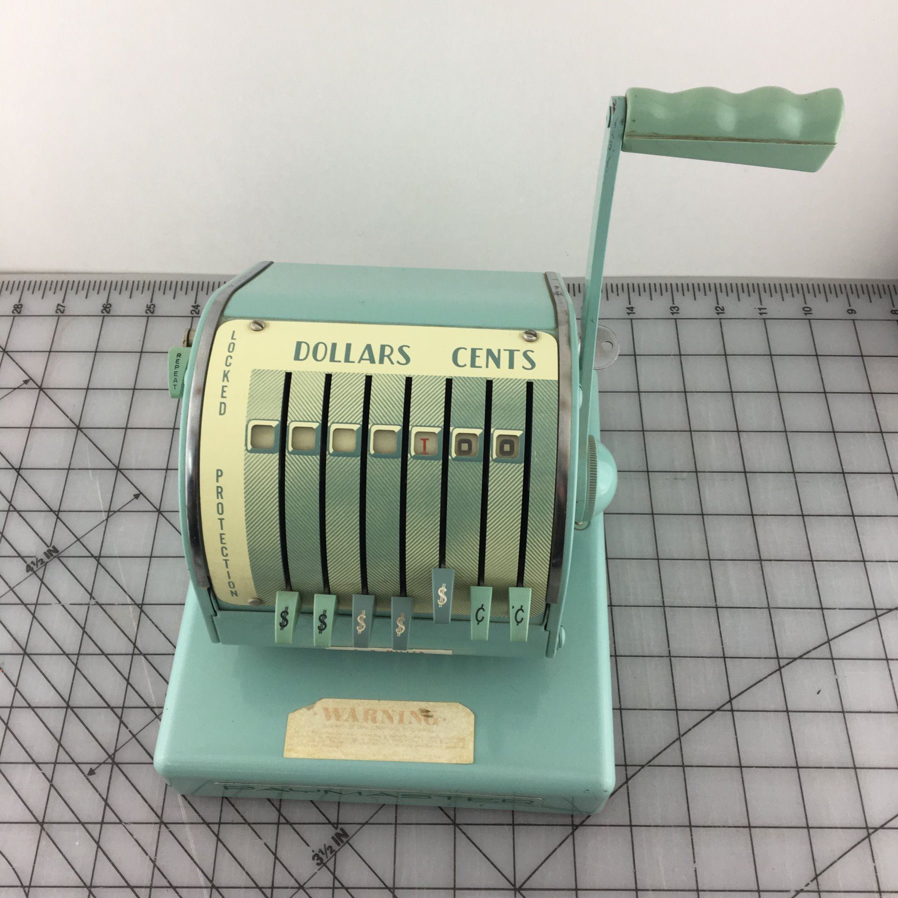 PAYMASTER CHECK WRITING MACHINE
