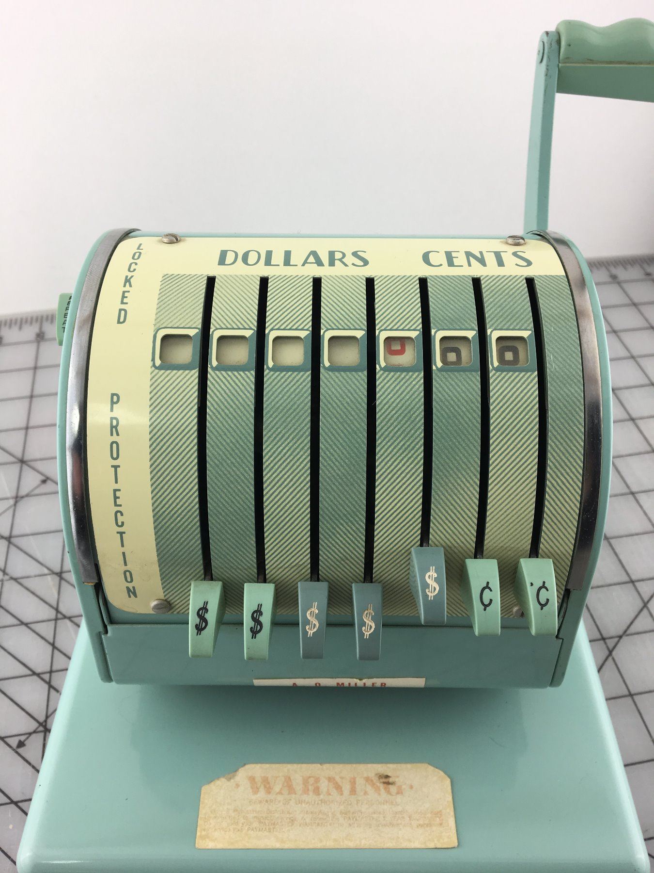 PAYMASTER CHECK WRITING MACHINE