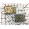 Image 1 : LOT OF 2 VINTAGE BELT BUCKLES (SMITH & WESSON, SASKATCHEWAN)  *WILDLIFE *