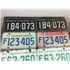 Image 2 : LOT OF MATCHING LICENSE PLATES (SASKATCHEWAN) *65-64-72-60*