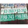 Image 3 : LOT OF MATCHING LICENSE PLATES (SASKATCHEWAN) *65-64-72-60*