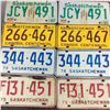 Image 1 : LOT OF MATCHING LICENSE PLATES (SASKATCHEWAN) *67-75-76-90*