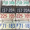 Image 1 : LOT OF MATCHING LICENSE PLATES (SASKATCHEWAN) *60-66-72-75*