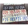 Image 3 : LOT OF MATCHING LICENSE PLATES (SASKATCHEWAN) *60-66-72-75*