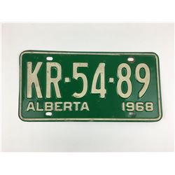 LICENSE PLATE (ALBERTA) *1968*