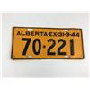 Image 1 : LICENSE PLATE (ALBERTA) *1944*