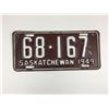 Image 1 : LICENSE PLATE (SASKATCHEWAN)  *1949*