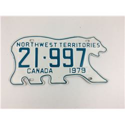 LICENSE PLATE (NORTHWEST TERRITORIES)  *1979*