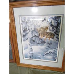 WINTER FOREST FRAMED PRINT (HERBERT PIKL)  *22 1/2” X 18 1/2”*
