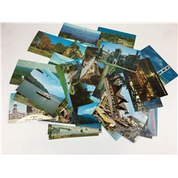 LOT OF 50 UNUSED POSTCARDS (MOSTLY CANADIAN) *VINTAGE*