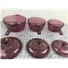 Image 6 : PURPLE POT AND LID SET (CORNING)