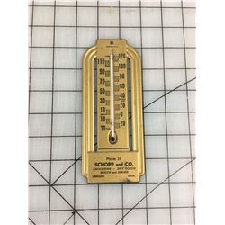 ANTIQUE ADVERTISING THERMOMETER (LANIGAN, SASK)
