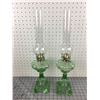 Image 1 : PAIR OF OIL LAMPS (MATCHING PAIR)