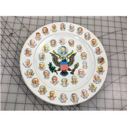 PRESIDENTS PLATE VINTAGE USA (PAST USA PRESIDENTS) *VINTAGE*