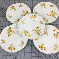 PAREEK LOT OF 5 DECORATIVE PLATES (JOHNSON BROS)  *8”*