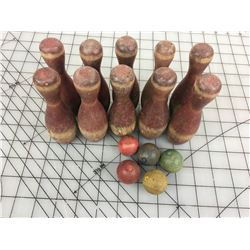 CHILDREN’S WOODEN BOWLING GAME