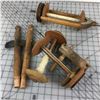 Image 1 : SPINNING WHEEL PARTS AND SPOOLS (WOOD) *VINTAGE*