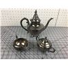 Image 1 : TEA POT WITH CREAM & SUGAR (W.M.A ROGERS) *PLATED*
