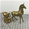 Image 3 : BRASS LOT  ( ZEBRA & TEDDY BEAR BANK) *VINTAGE*