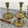 Image 2 : BRASS LOT  (CANDLE HOLDERS) *VINTAGE*