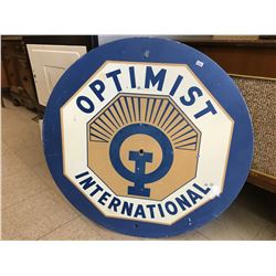 DOUBLE SIDED OPTIMIST INTERNATIONAL SIGN (30”)