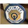 Image 5 : DOUBLE SIDED OPTIMIST INTERNATIONAL SIGN (30”)