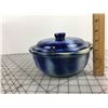 Image 5 : BLUE BEAN POT WITH LID (MEDALTA POTTERIES)