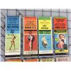 Image 2 : LOT OF 8  PIN UP GIRL ADVERTISING MATCH BOOK COVERS (VINTAGE)