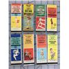 Image 1 : LOT OF 8 PIN UP GIRL ADVERTISING MATCH BOOK COVERS (VINTAGE)