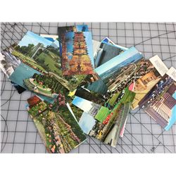 LOT OF 30 POSTCARDS (UNUSED)