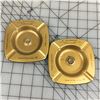 Image 1 : LOT OF 2 ADVERTISING ASHTRAYS (BRITISH AMERICAN SERVICE STATION) *LANIGAN, SK*