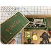 Image 2 : MISC LOT (SINGER PARTS, BUTTONS, SALT AND PEPPER, ETC…)