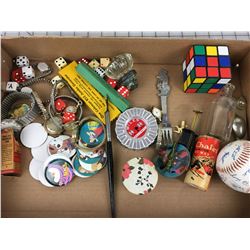 MISC LOT *SIGNED BASEBALL, MISC WATCHES, DONALD DUCK FORK, ETC..)