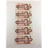Image 1 : LOT OF 5- $2 BANK NOTES (CANADIAN) *1986*