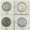 Image 1 : LOT OF 4- 50 CENT PIECES (CANADIAN)  *SILVER 1956 *