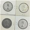 Image 2 : LOT OF 4- 50 CENT PIECES (CANADIAN)  *SILVER 1956 *
