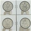Image 1 : LOT OF 4 - 50 CENT PIECES (CANADIAN) * SILVER 1960  *