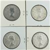Image 2 : LOT OF 4- 50 CENT PIECES (CANADIAN) * SILVER 1962  *