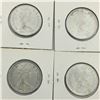 Image 2 : LOT OF 4 -50 CENT PIECES (CANADIAN)  * SILVER 1966  *