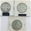 Image 1 : LOT OF USA 50 CENT PIECES (1958 59 60) *SILVER*