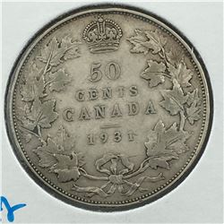 1931 CNDN 50 CENT PC * SILVER *