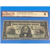Image 1 : 1912 MOLSONS BANK $5 BANK NOTE (GRADED VG-8)