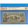 Image 1 : 1935 BANK OF NOVA SCOTIA $10 BANK NOTE (GRADED VF-20)