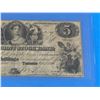 Image 3 : 1849 FARMER’S JOINT STOCK BANKING CO. $5 BANK NOTE (GRADED F-12)
