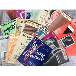 LOT OF MUSIC SHEETS (ANTIQUE & VINTAGE)